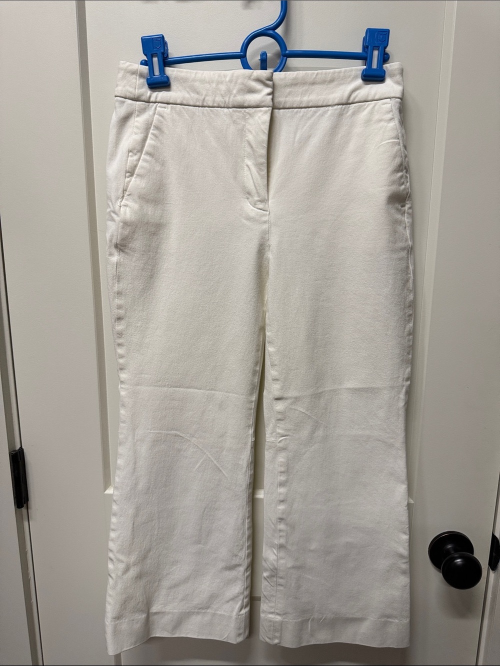 Classic Women's Wide-Leg Crop Pants in White